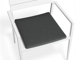P 5 Halki Chaircushion White Darkgrey