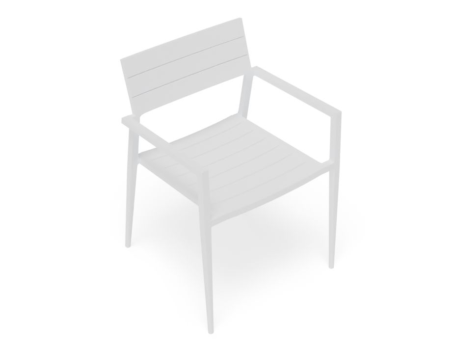 Modern Outdoor Chair Garden White