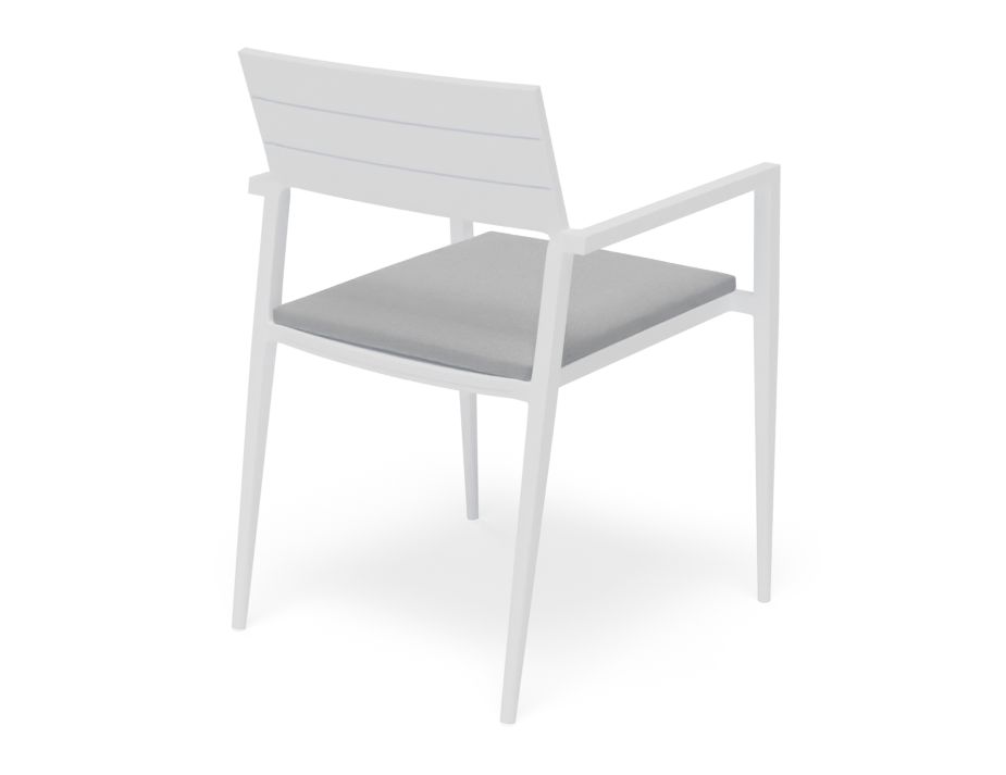 Powdercoat Chair Outdoor Garden White