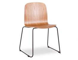 Flip Chair - Black Sled - Natural