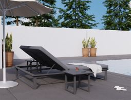 Charcoal Vivara Adjustable Lounge