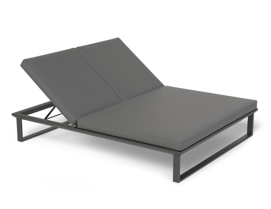 Vivara Double Sun Lounge Charcoal