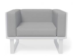 Modern White Single Sofa