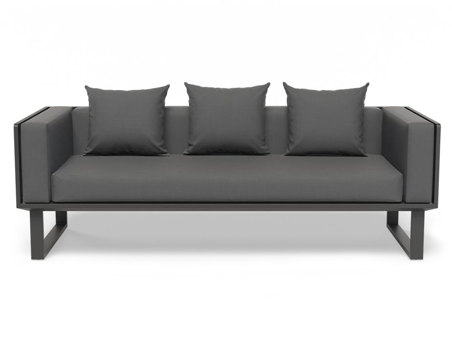 Outdoor Modern Cushion Charcoal Sofa