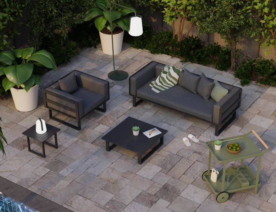 Sofa Outdoor Charcoal Lifestyle Furniture