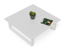 Square Coffee Table White Outdoor