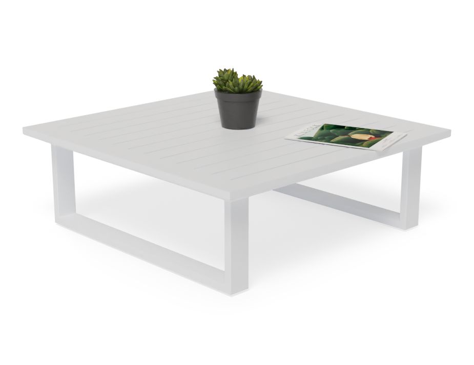 White metal outdoor sales coffee table