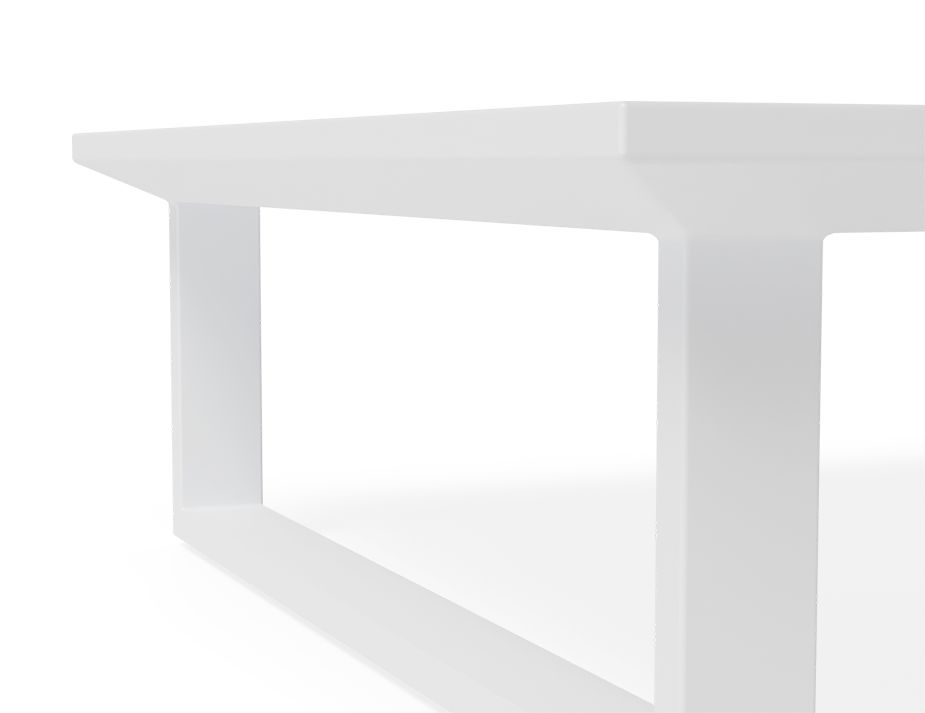 White Outdoor Table Square