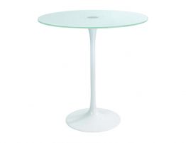 Coupe Glass Table - Outdoor - 700 - White 