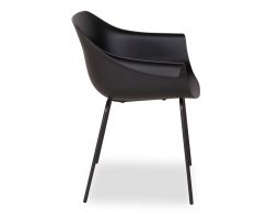 Rh 0037 Black Crane Dining Chair With Post Legs2