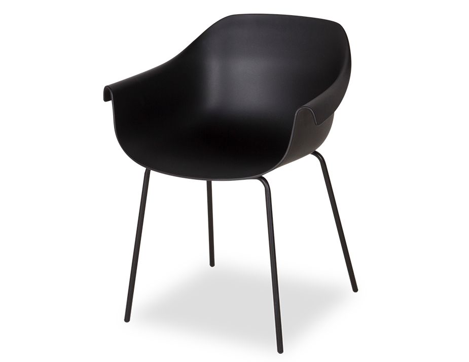 Rh 0033 Black Crane Dining Chair With Post Legs6