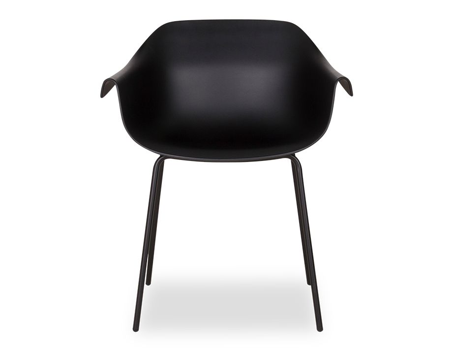 Rh 0036 Black Crane Dining Chair With Post Legs3