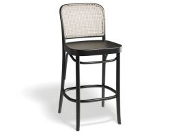 811 Stool Natural Wood Seatblack