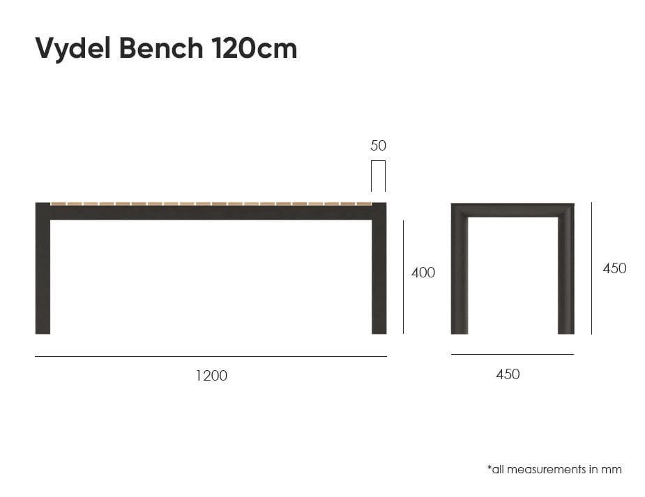 Vydel Bench 120 Measurements 2