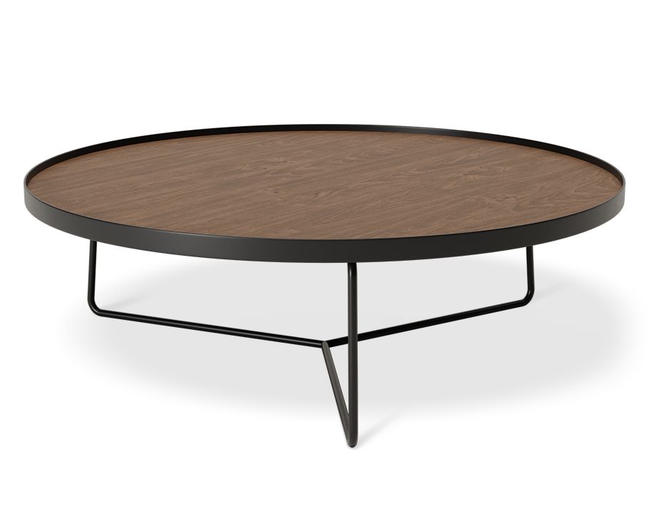 Alora Coffee Table Modern American Walnut Veneer