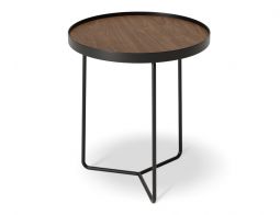 Alora Walnut Top Black Frame