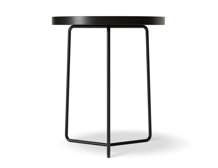 Side View Alora All Black Side Table 2