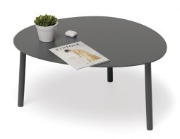 Cetara Table Medium Charcoal Contemporary