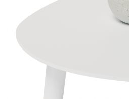 Table Side White Outdoor Aluminum