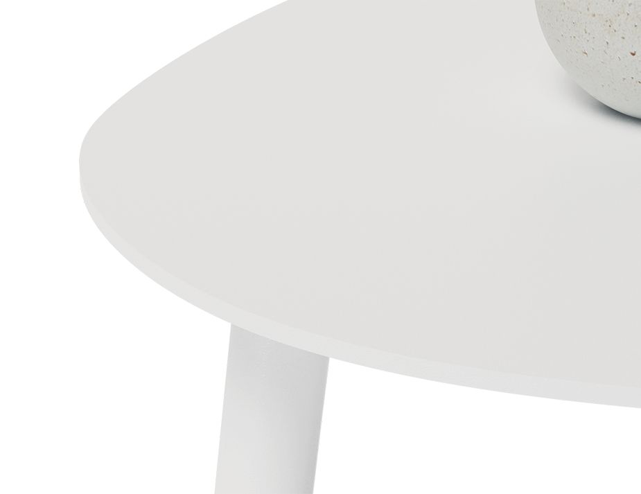 Table Side White Outdoor Aluminum