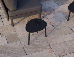 Small Black Cetara Outdoor Table