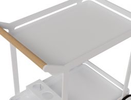 White Bar Cart