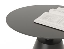 Charcoal Aluminum Sidetable Closeup