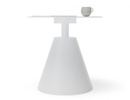 Aluminum Side Table White Outdoor Funriture