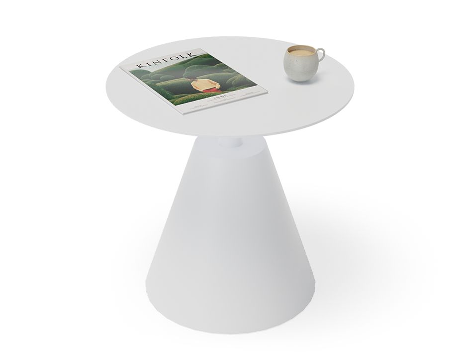 Aluminum Side Table Whitecorvo