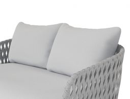 Cushion Light Grey Alma White Frame