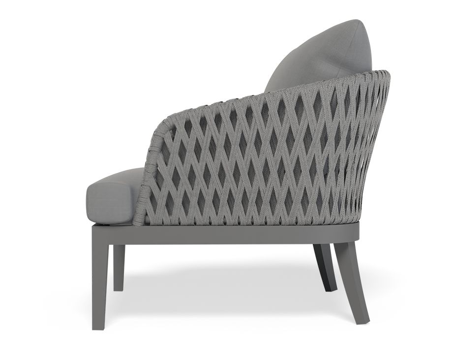 Cushion Grey Charcoal Alma