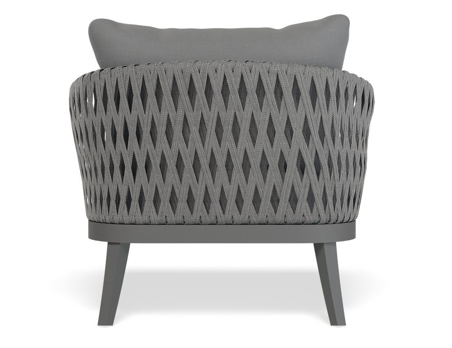 Weave Modern Cushion Charcoal