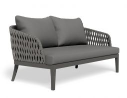 Alma 2 Seater Charcoal Outdoor
