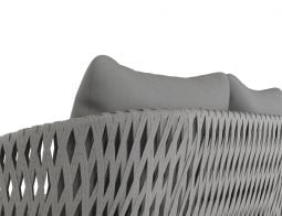 Alma Charcoal Grey Straps Weave Modern