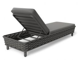 Siano Sun Lounge Charcoal Adjustable Modern