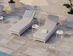 Shade White Light Grey Siano Sun Lounge