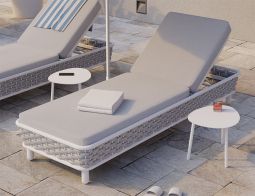 Siano White Sun Lounge Close Textile Fabric