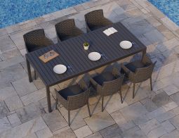Siano Charcoal Chair Dining Outdoor