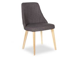 Lisboa Chair - Natural - Charcoal Fabirc