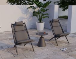 Minori Charcoal Outdoor Relax Chair
