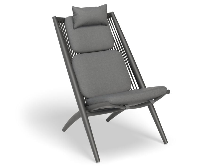 Minori Lounge Chair Charcoal