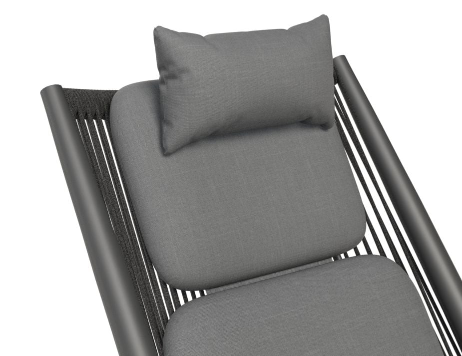 Textile Material Grey Cushion