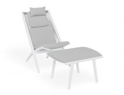 Minori Chair Footrest Sideways White