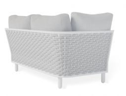 Siano Back Weave Modern White Light Grey