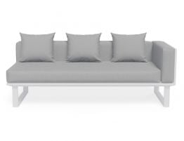 Vivara Sofa - White - Modular Section B Right Arm 