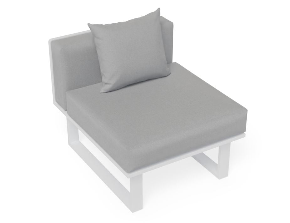 Aluminum White Sofa Outdoor Couch