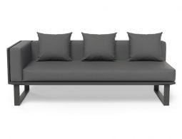 Left Arm Charcoal Sofa