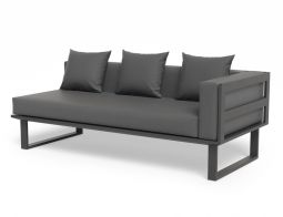 Outdoor Modern Charcoal Sofa