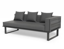 Vivara Sofa - Charcoal - Modular Section B - Right Arm