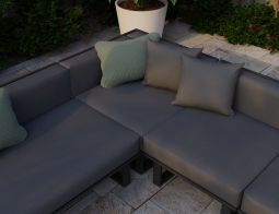 Outdoor Sofa Charcoal 